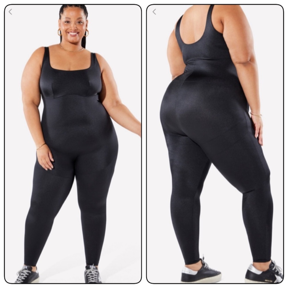 Fabletics Headliner Shaping Catsuit in Black Size XXL NWT